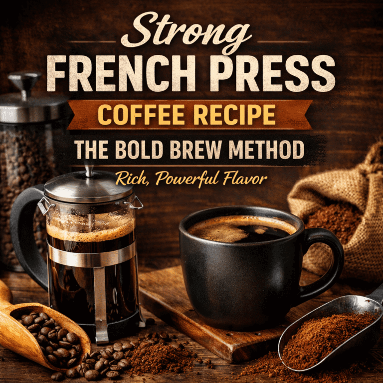 strong French press coffee recipe