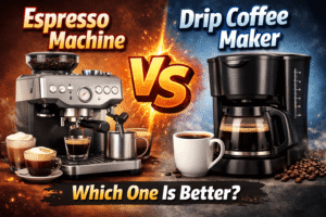 espresso machine vs drip coffee maker-