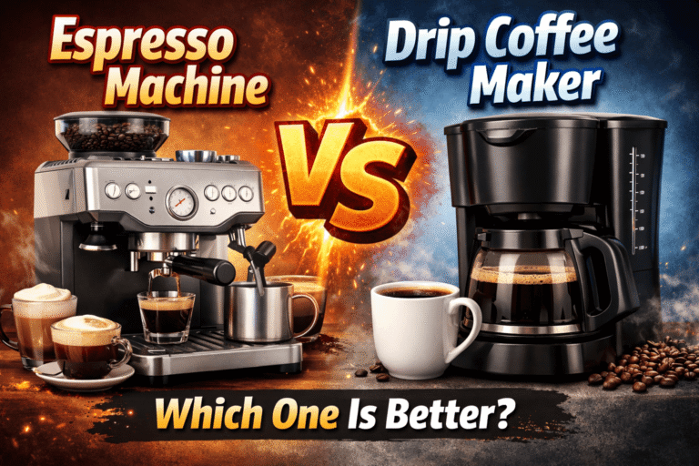 espresso machine vs drip coffee maker-