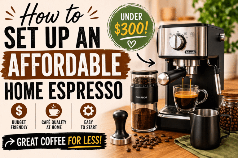 how to set up an affordable home expresso